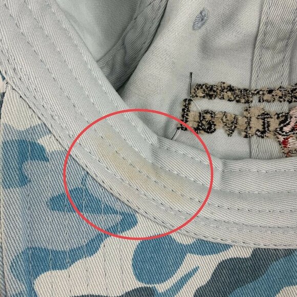 Watermelon Festival Blue Camo Baseball Cap Adjustable Distressed Nash Oklahoma - Picture 10 of 10